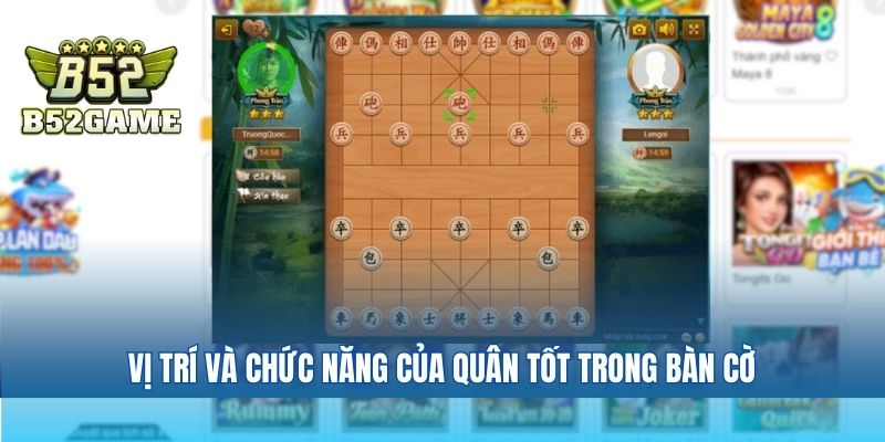 Vị trí và chức năng của quân tốt trong bàn cờ
